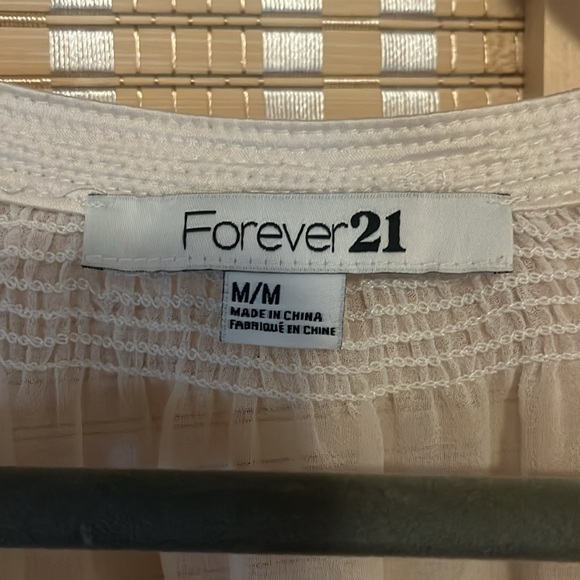 Sheer Chiffon Batwing Kimono Applique Blouse size M - Picture 2 of 6